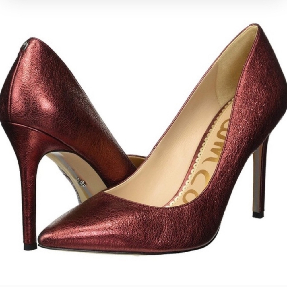 Sam Edelman "Hazel" Metallic Rust Heels